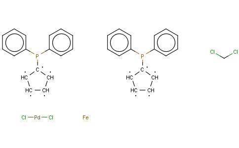 1,1'-BIS(DIPHENYLPHOSPHINO)FERROCENE-PALLADIUM(II)DICHLORIDE DICHLOROMETHANE COMPLEX
